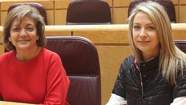 Las senadoras populares Rosa Vindel y Edelmira Barreira