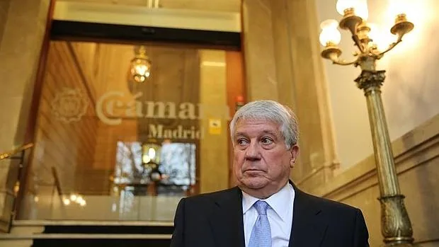 El expresidente de la patronal madrileña y de la Cámara de Comercio, Arturo Fernández, en una de sus últimas apariciones públicas