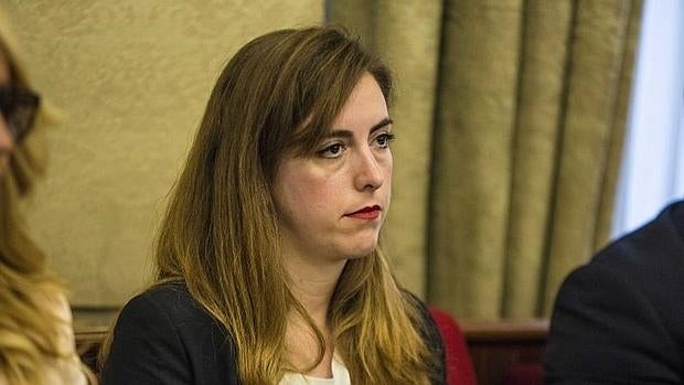 Nerea Belmonte, en su primer pleno como concejal no adscrita.