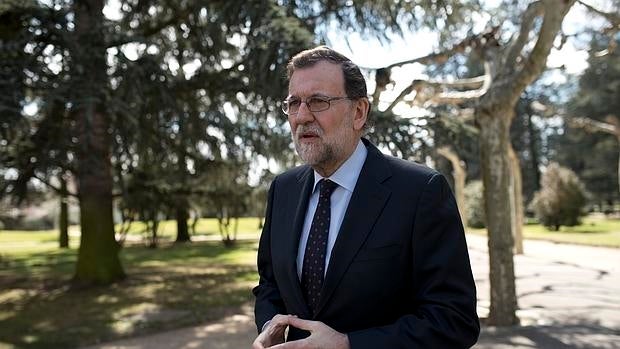 El presidente del Gobierno en funciones, Mariano Rajoy, en La Moncloa