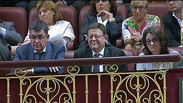 Imagen de los políticos valencianos en el Congreso el pasado septiembre