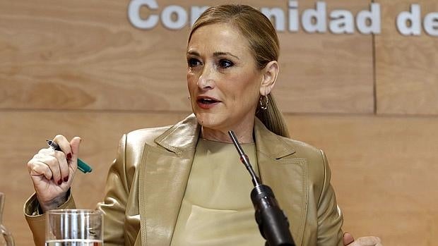 La presidenta de la Comunidad de Madrid,. Cristina Cifuentes