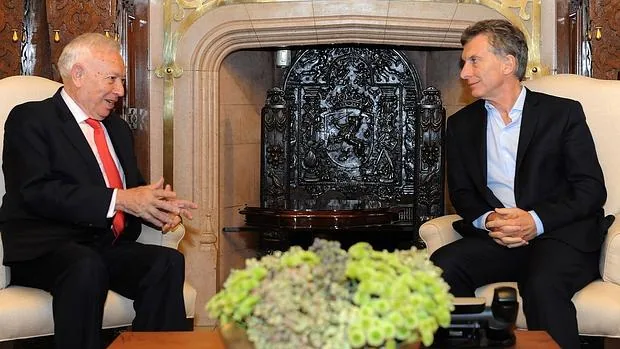 José Manuel García-Margallo, recibido por Mauricio Macri en la Casa Rosada