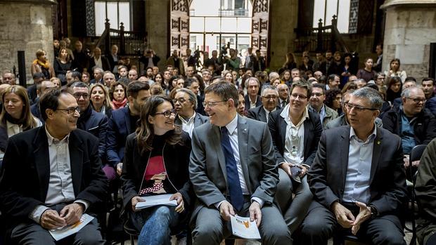 Imagen de la presentación del plan en el Palau de la Generalitat