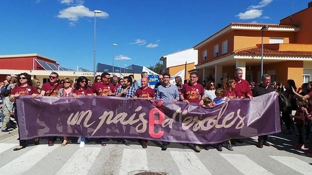 Imagen de Marzà en el acto celebrado por Escola Valenciana este sábado