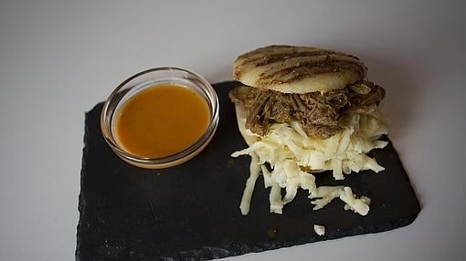 Típica arepa venezolana