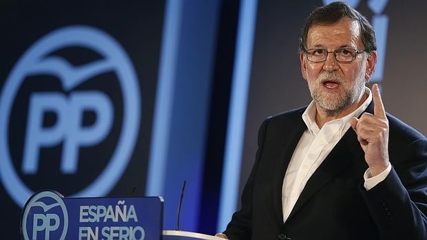 El presidente del Gobierno, Mariano Rajoy, el sábado pasado en Barcelona