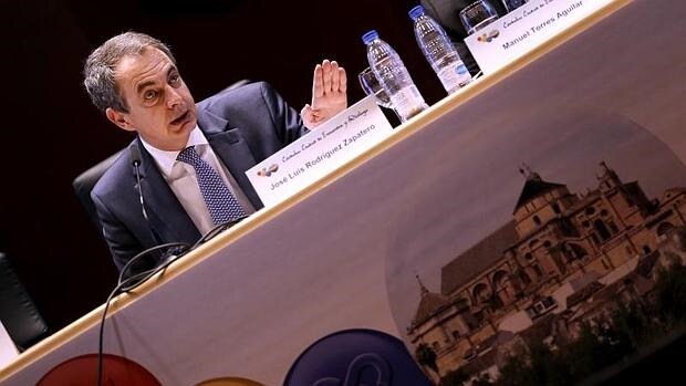 José Luis Rodríguez Zapatero, durante una conferencia en Córdoba