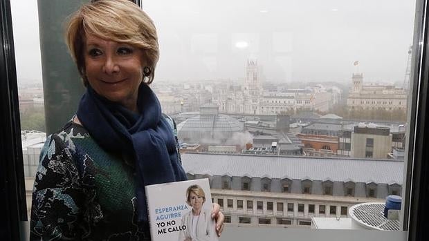 Esperanza Aguirre, en la presentación de su libro