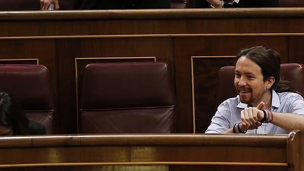 Pablo Iglesias, en el Congreso