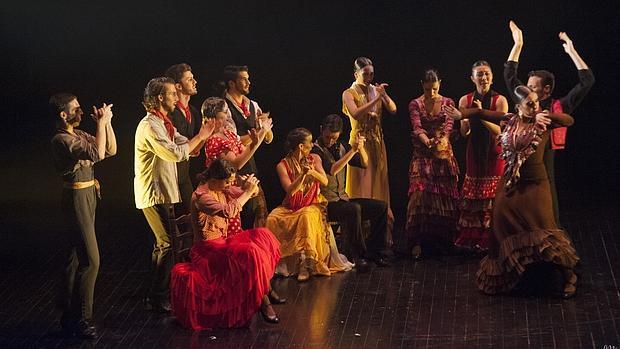 Una escena del espectáculo «Arat: De Fellah-Mangú a Flamenco»