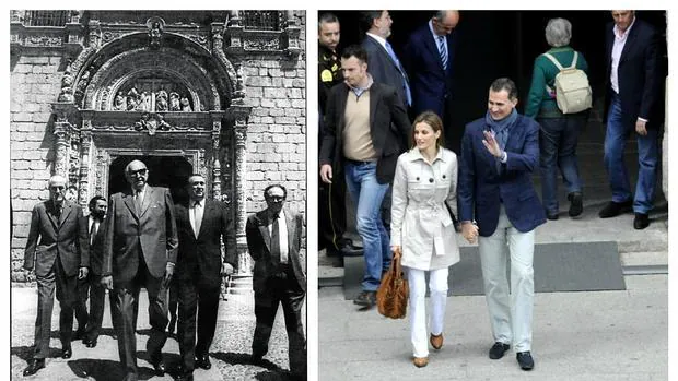Don Juan, en 1992 , y los entonces príncipes, el 22 de mayo de 2014