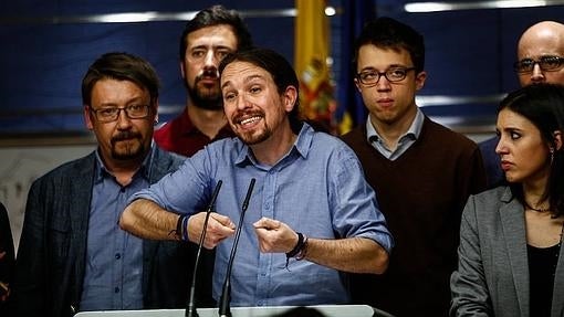 El líder de Podemos, Pablo Iglesias