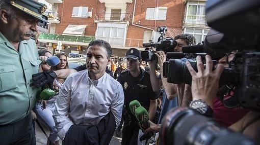 Serafín Castellano, tras su detención en 2015