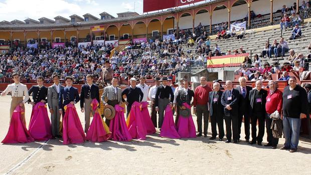 Los matadores participantes en el tentadero benéfico de Cáritas