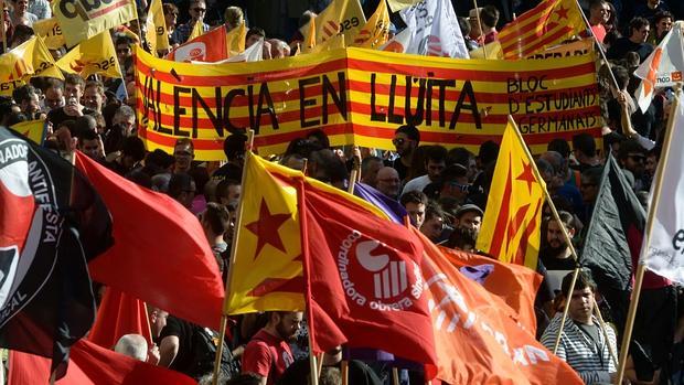 Imagen de la manifestación celebrada el pasado sábado en Valencia