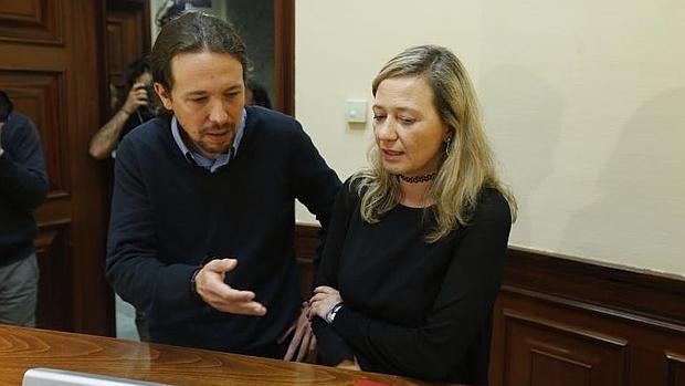 Pablo Iglesias y Victoria Rosell