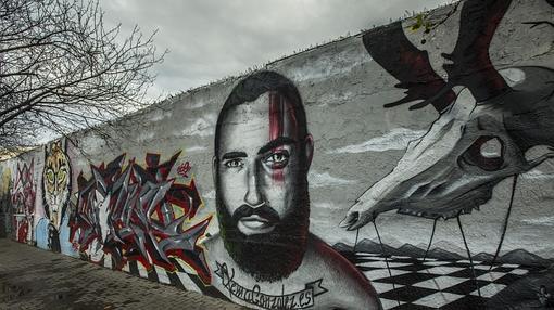 Imagen de un grafiti de Xemayo González en Guillem de Castro