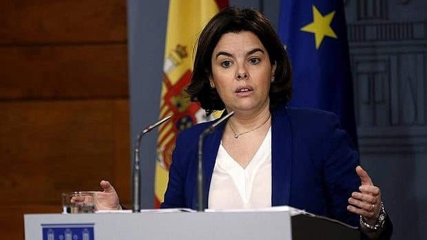 La vicepresidenta del Gobierno, Soraya Sáenz de Santamaría