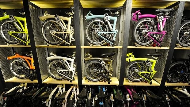 Interior de la tienda Brompton de Barcelona