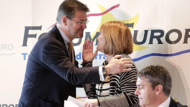 Imagen de Bonig con el ministro Catalá tomada este lunes en Valencia