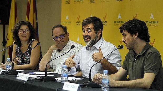 Jordi Sánchez, durante un acto de la ANC