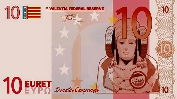 Diseño del «euret» que se entregará a quienes financien la campaña con 10 euros