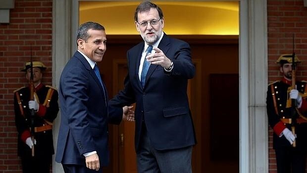 Humala agradece al Rey y a Rajoy el apoyo español a la supresión de visado para los peruanos