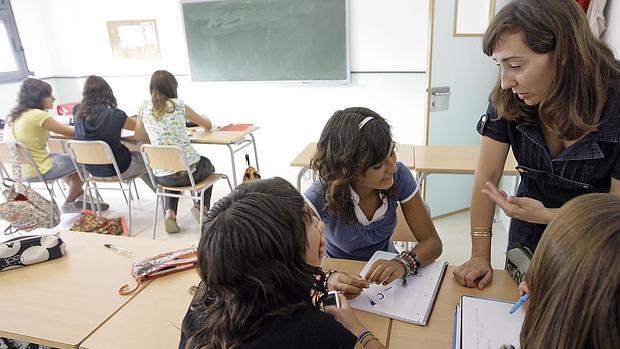 Imagen de archivo de una clase en un colegio público de Valencia