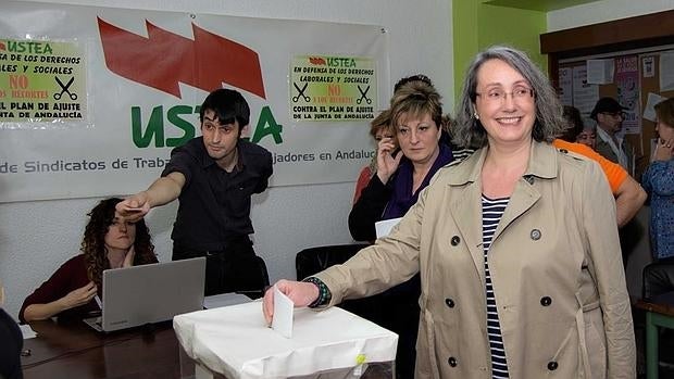 La secretaria general de Podemos Jaén, Trinidad Ortega