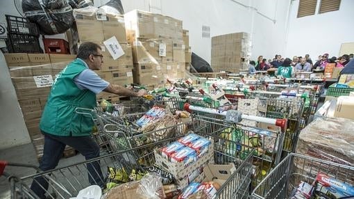 Imagen del almacén del Banco Solidario de Valencia