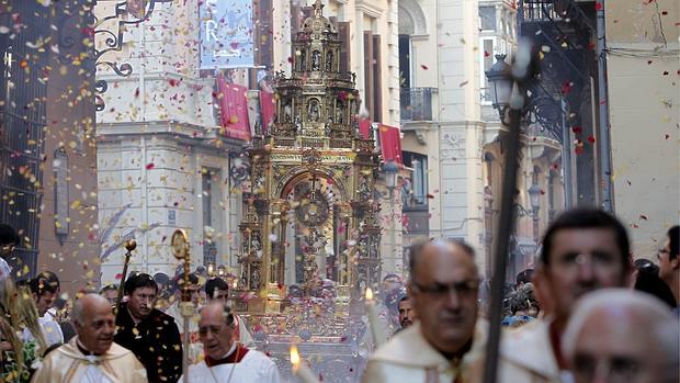 Imagen de archivo de la celebración del Corpus en Valencia