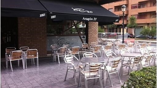 Exterior de la cervecería Aragón 20, cerca de Mestalla