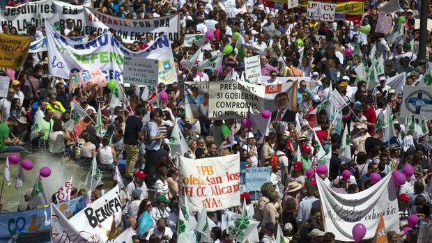 Imagen de la manifestación en defensa de la educación concertada del pasado domingo