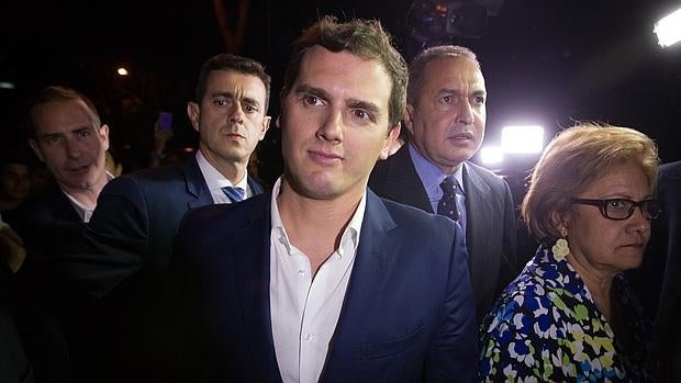 Albert Rivera el pasado martes durante su visita a Venezuela