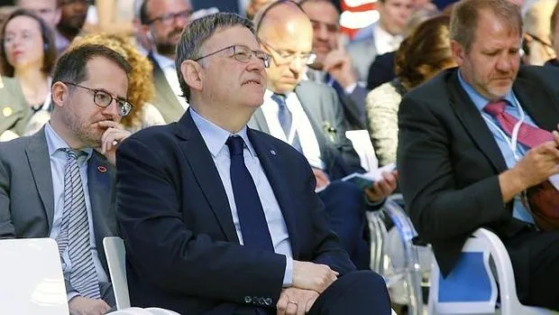 El presidente Ximo Puig, en la cumbre sobre la paz celebrada en Alicante esta semana