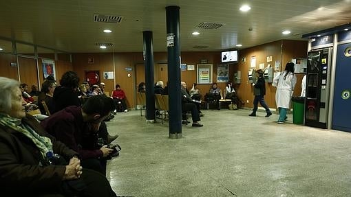 Sala de espera de urgencias en un hospital público madrileño