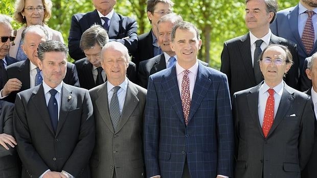 Don Felipe en el encuentro del Consejo Científico del Real Instituto Elcano