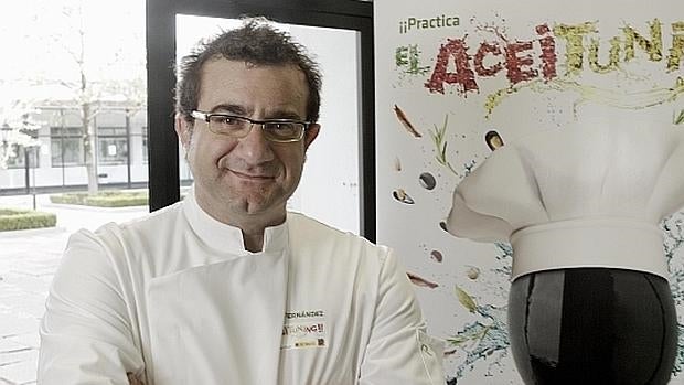 Sergio Fernández, embajador de las aceitunas