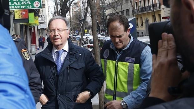 Miguel Bernad, el pasado 15 de abril tras su detención por el caso Ausbanc-manos Limpias