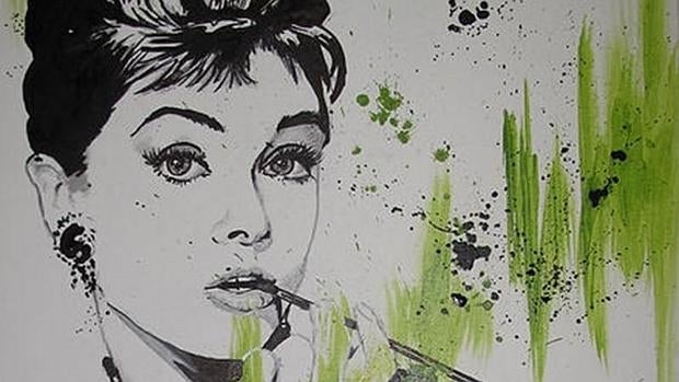 Retrato de Audrey Hepburn