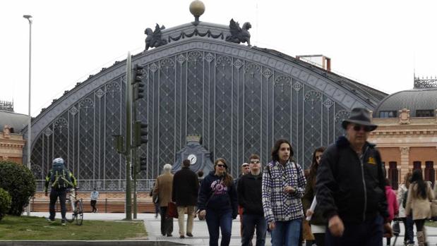 Las inmediaciones ed la estación de Atocha