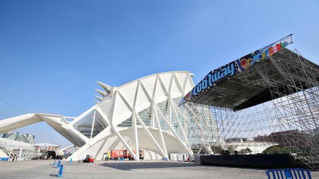 Imagen de los preparativos del festival