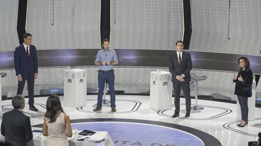 Imagen del debate a cuatro de Atresmedia