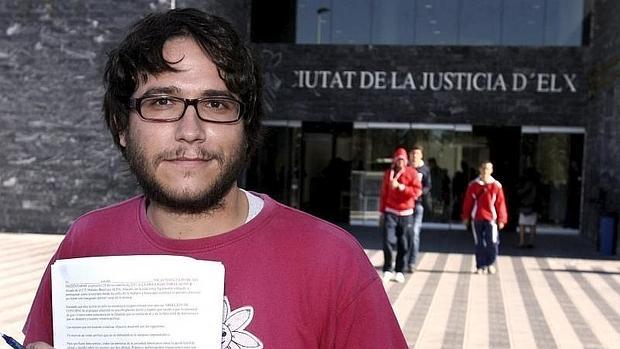 Imagen del joven condenado