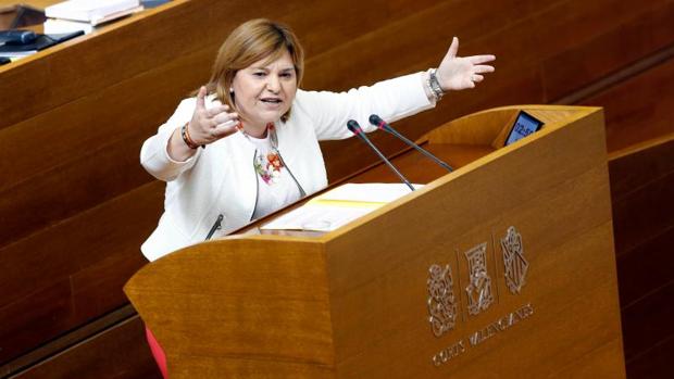 Isabel Bonig, presidenta del PPCV, hoy en las Cortes