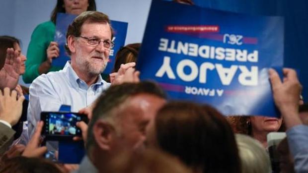 Rajoy, primer mitin sin Soria en Gran Canaria