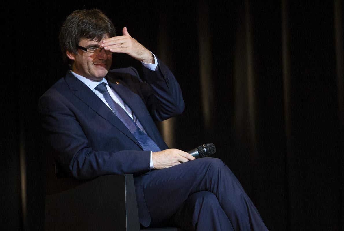 El presidente catalán, Carles Puigdemont