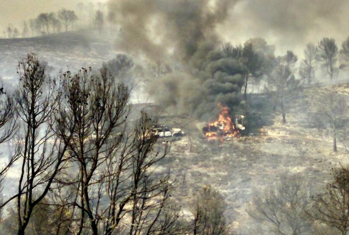 Imagen de archivo del día del inicio de incendio de