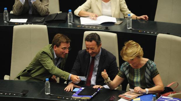 Esperanza Aguirre, en el Pleno del Ayuntamiento de hoy